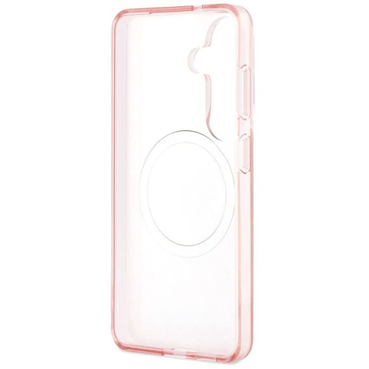Захисний чохол Karl Lagerfeld IML Repeated Choupette MagSafe для Samsung Galaxy S26 (S942) KLHMS26SHMKBCHOP - Pink: фото 7 з 8