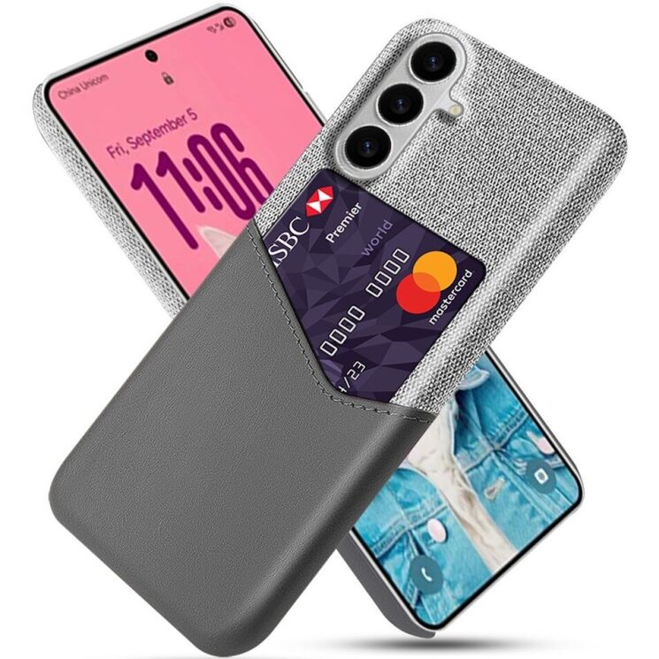 Защитный чехол KSQ Business Pocket для Samsung Galaxy S26 - Grey: фото 1 из 4