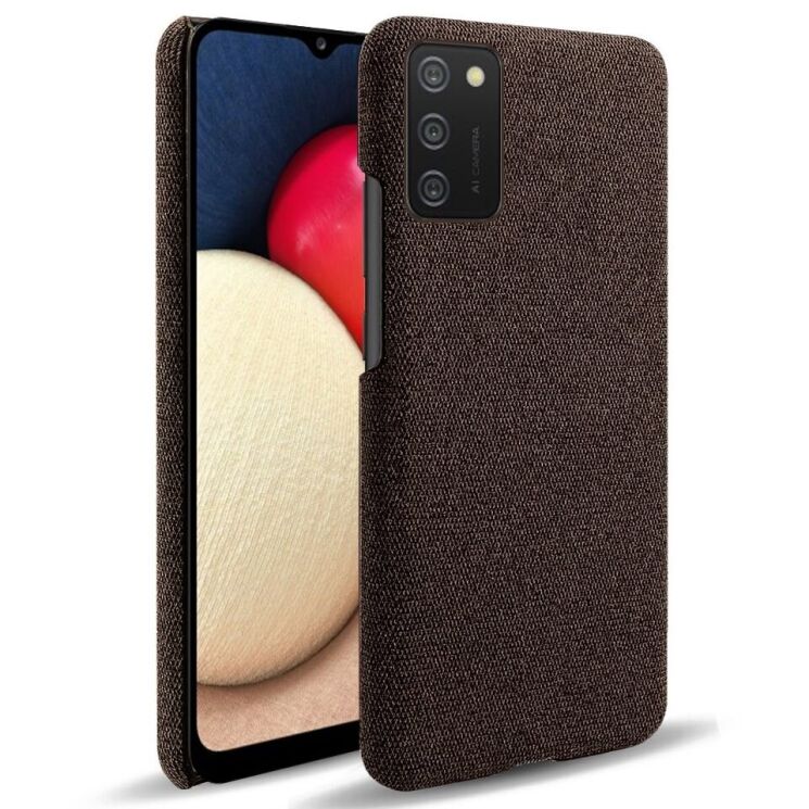 Защитный чехол KSQ Cloth Style для Samsung Galaxy A02s (A025) - Brown: фото 1 из 6