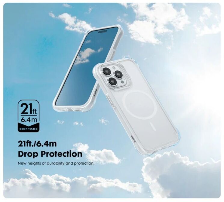 Защитный чехол Laut AERO PROTECT для Apple iPhone 15 Pro Max - White: фото 7 из 10