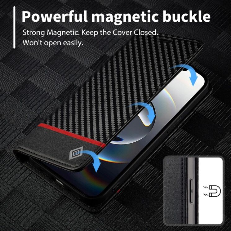 Защитный чехол LC.IMEEKE Carbon Fiber для Apple iPhone 16e - Vertical Stripe: фото 10 из 11