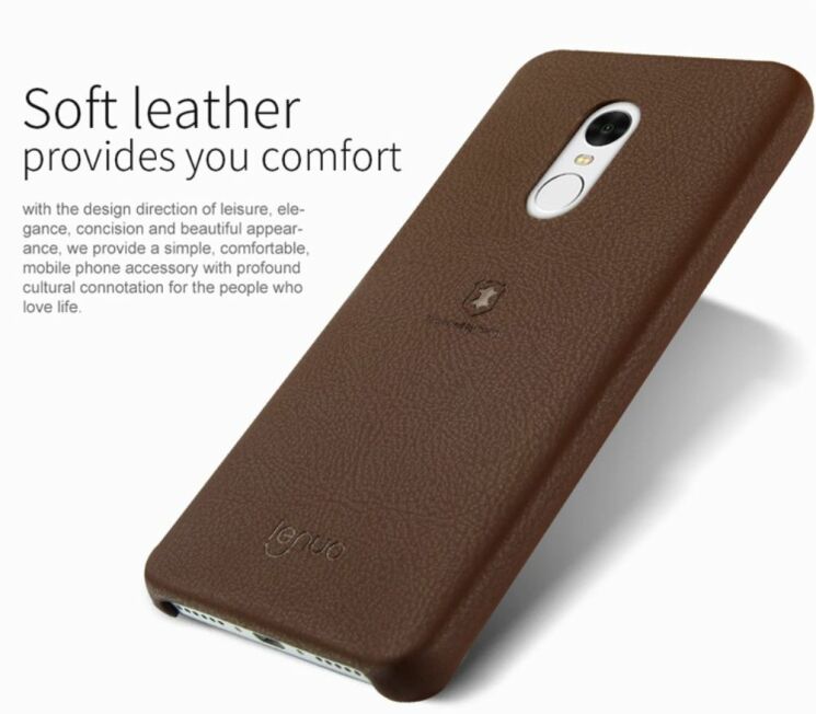 Защитный чехол LENUO Music Case для Xiaomi Redmi Note 4 - Brown: фото 10 из 13