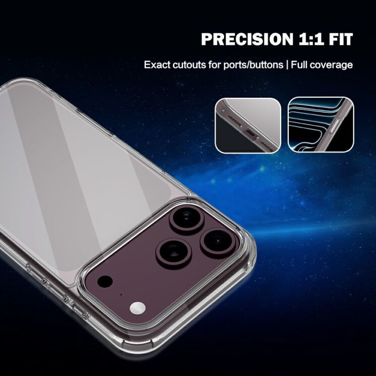 Захисний чохол LEREACH TOC Crystal Series для iPhone 18 Pro Max / 17 Pro Max - Transparent (423856T) Захисний чохол LEREACH TOC Crystal Series для iPhone 18 Pro Max / 17 Pro Max - Transparent: фото 11 з 13