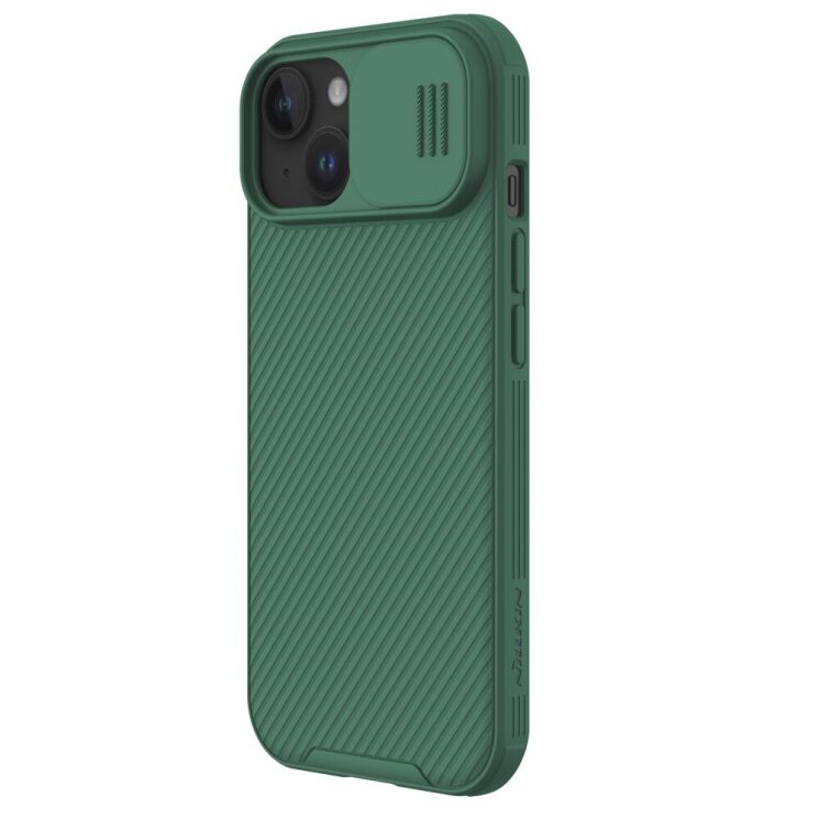 Защитный чехол NILLKIN CamShield Pro для Apple iPhone 15 - Green: фото 4 из 18