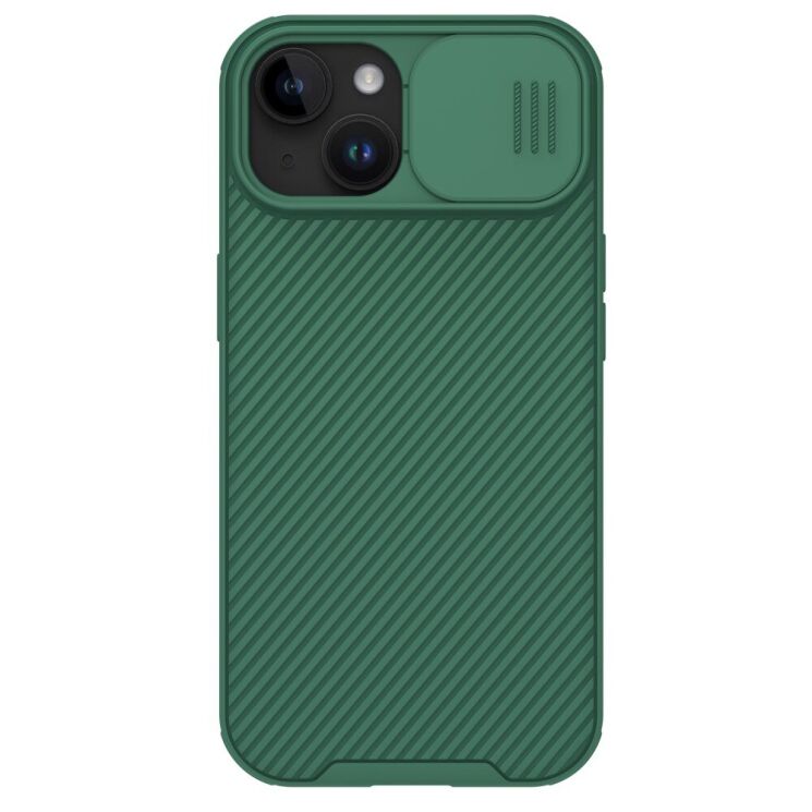Защитный чехол NILLKIN CamShield Pro для Apple iPhone 15 - Green: фото 1 из 18