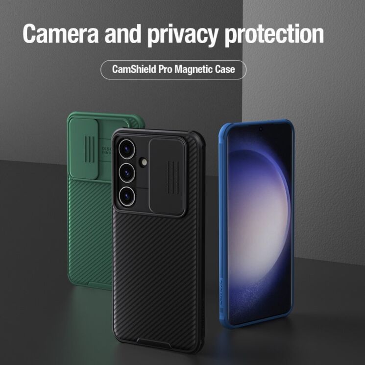 Защитный чехол NILLKIN CamShield Pro для Samsung Galaxy S24 - Black: фото 3 из 12