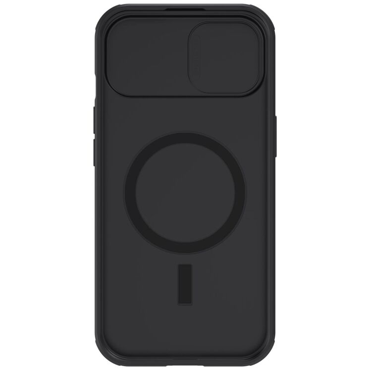 Защитный чехол NILLKIN CamShield Pro Magnetic для Apple iPhone 15 - Black: фото 6 из 13