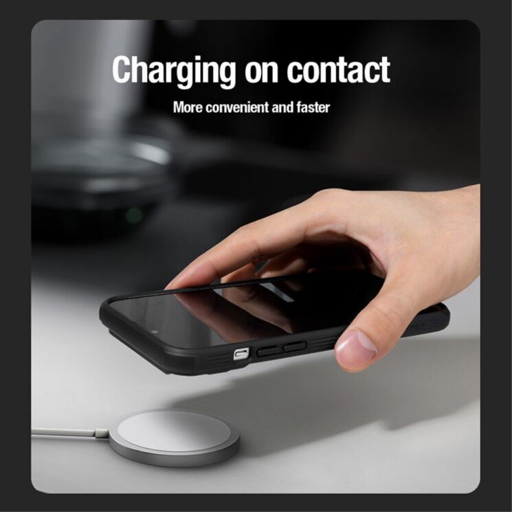 Защитный чехол NILLKIN CamShield Pro Magnetic для Apple iPhone 15 - Black: фото 8 из 13