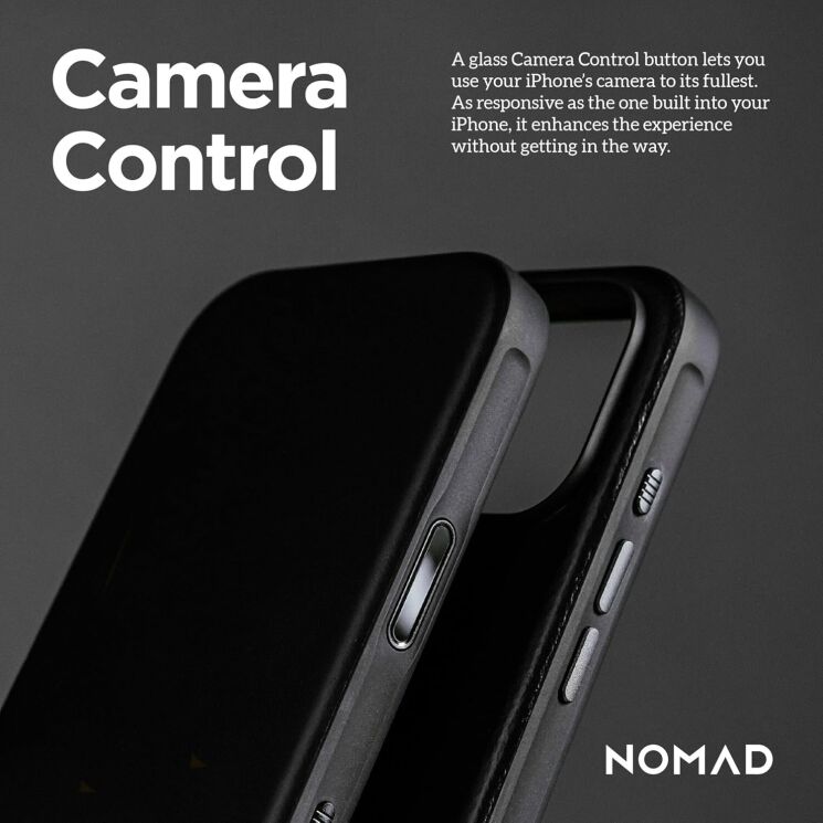 Защитный чехол Nomad Modern Leather Case для iPhone 17 Pro Max (NM014285858) - Black (411121B) Защитный чехол Nomad Modern Leather Case для iPhone 17 Pro Max (NM014285858) - Black: фото 10 из 15