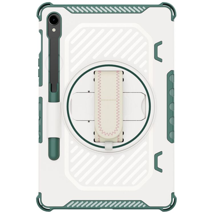 Захисний чохол Reframe Kickstand Strap для Samsung Galaxy Tab S7 / S8 / S9 / S9 FE (T870/T875/X700/X706/X710/X716/X510) - Green: фото 6 з 18