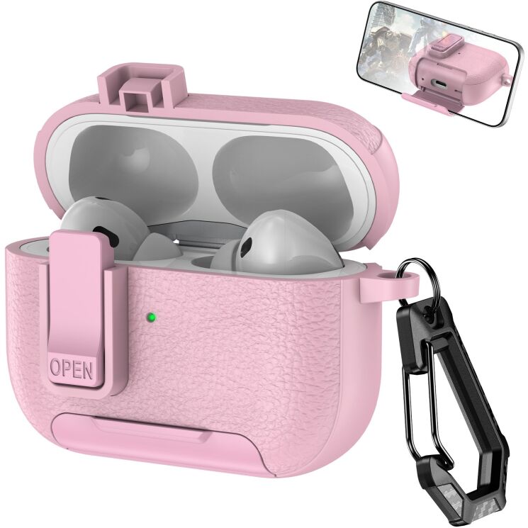 Захисний чохол Reframe Leather Texture для Apple AirPods Pro 2 - Pink (306054P) Захисний чохол Reframe Leather Texture для Apple AirPods Pro 2 - Pink: фото 1 з 7