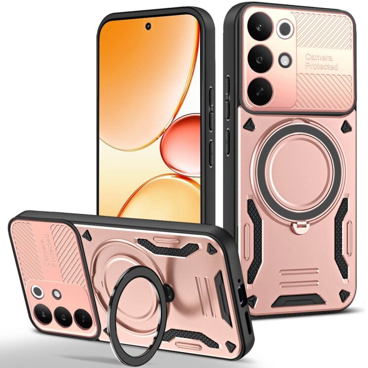 Защитный чехол Reframe Shockproof Case для Realme C85 Pro - Rose Pink: фото 1 из 8