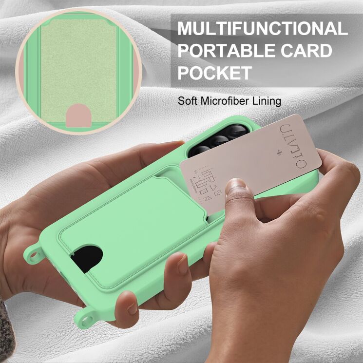 Защитный чехол Reframe Silicone Holder для Samsung Galaxy A36 (A366) / A56 (A566) - Yellow: фото 6 из 7