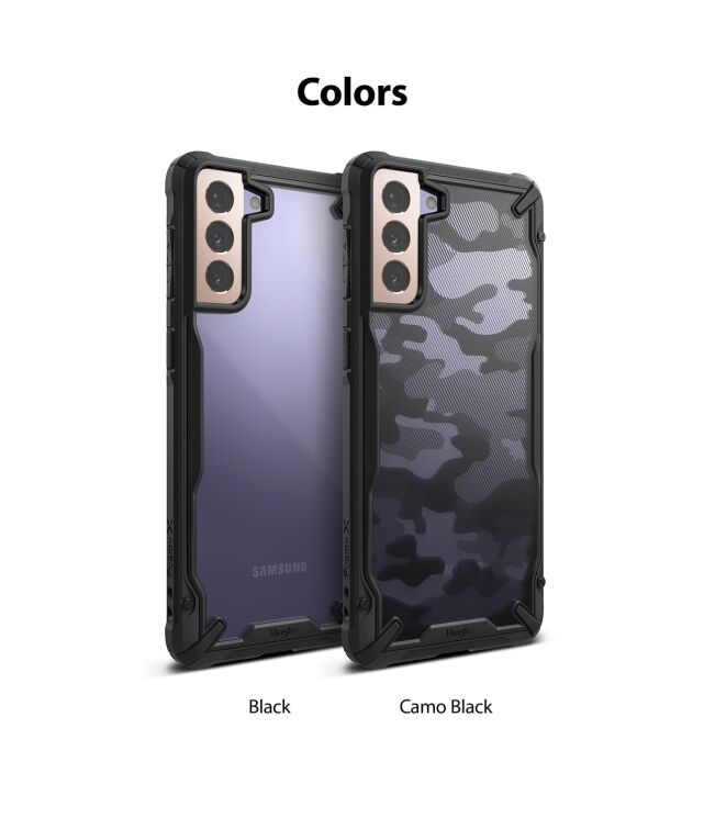 Защитный чехол RINGKE Fusion X для Samsung Galaxy S21 (G991) - Camo Black: фото 10 из 10