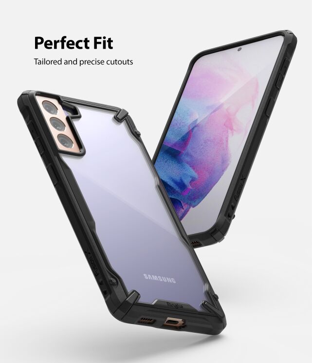 Защитный чехол RINGKE Fusion X для Samsung Galaxy S21 (G991) - Camo Black: фото 3 из 10