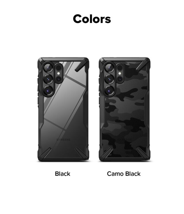 Защитный чехол Ringke Fusion X для Samsung Galaxy S25 Ultra (S938) 8800274969117 - Black: фото 13 из 14
