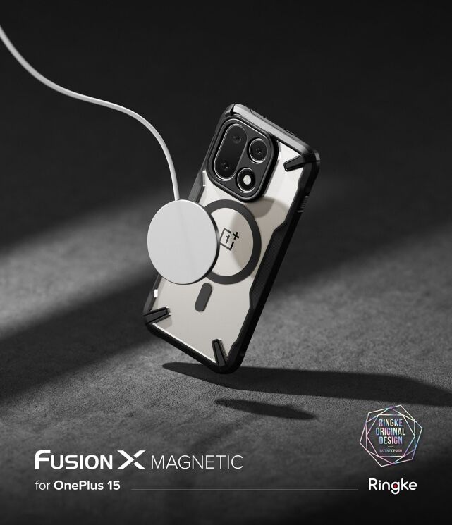 Защитный чехол Ringke Fusion X MagSafe для OnePlus 15 (8800328814288) - Black: фото 2 из 10