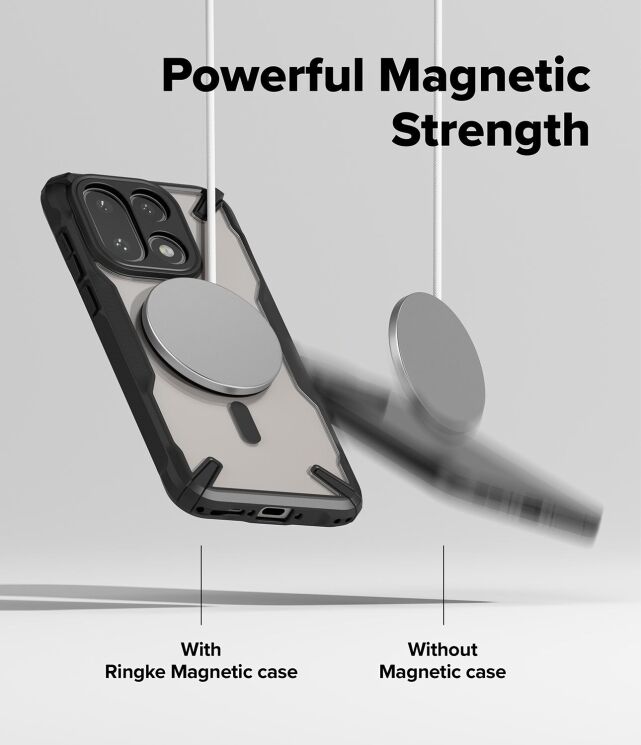 Защитный чехол Ringke Fusion X MagSafe для OnePlus 15 (8800328814288) - Black: фото 5 из 10