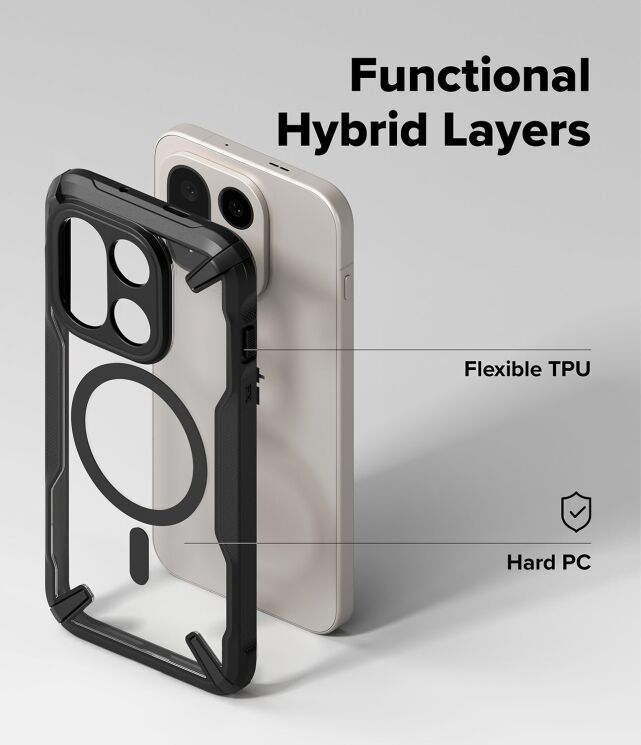 Защитный чехол Ringke Fusion X MagSafe для OnePlus 15 (8800328814288) - Black: фото 7 из 10