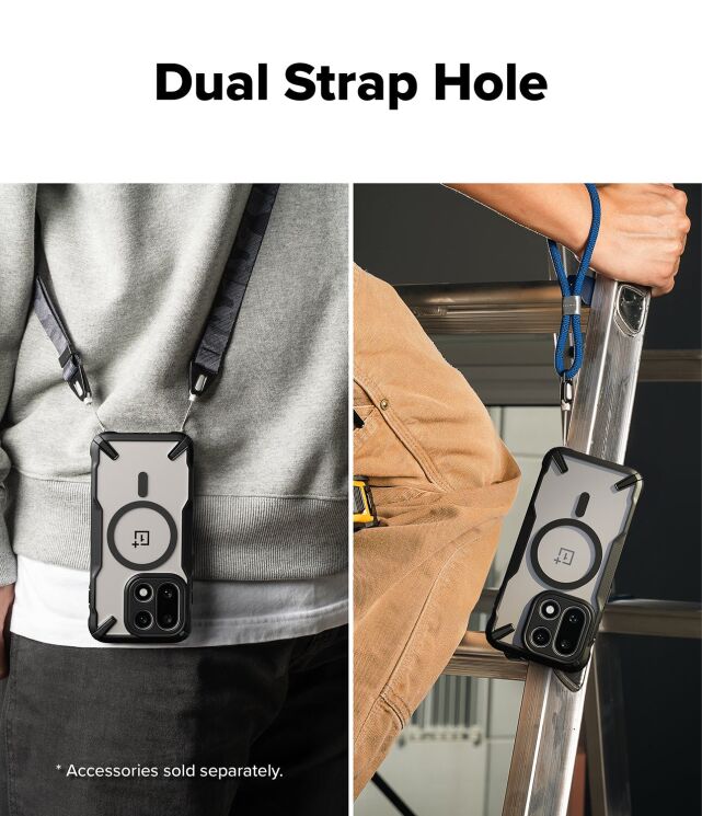 Защитный чехол Ringke Fusion X MagSafe для OnePlus 15 (8800328814288) - Black: фото 8 из 10