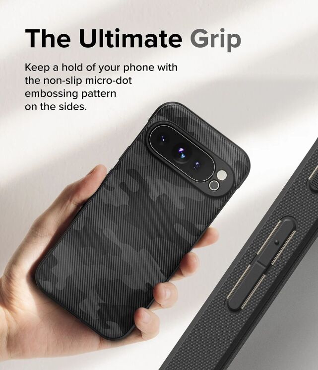 Захисний чохол Ringke Onyx Design для Google Pixel 9 Pro XL (8809961788864) - Camo Black: фото 6 з 15