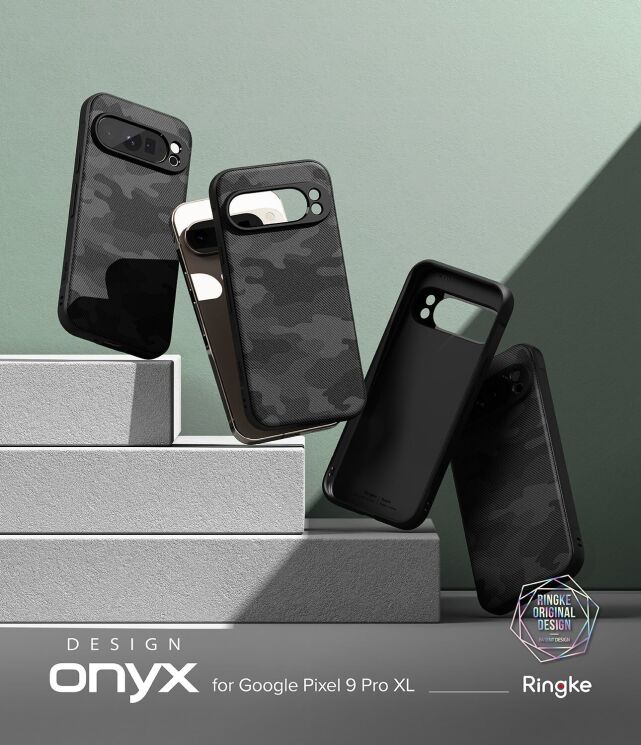Захисний чохол Ringke Onyx Design для Google Pixel 9 Pro XL (8809961788864) - Camo Black: фото 2 з 15