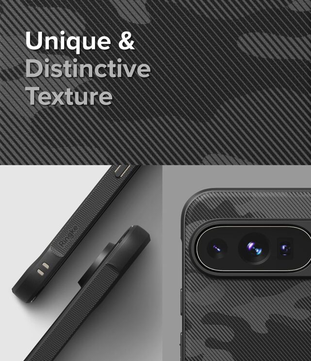Захисний чохол Ringke Onyx Design для Google Pixel 9 Pro XL (8809961788864) - Camo Black: фото 4 з 15
