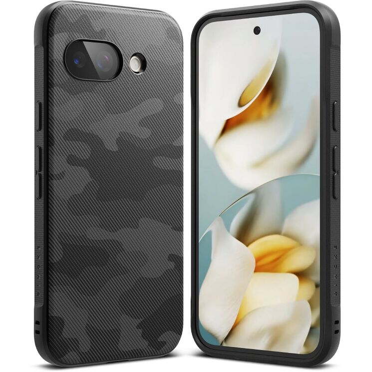 Захисний чохол Ringke Onyx Design для Google Pixel 9a (8800293853343) - Camo Black: фото 1 з 10