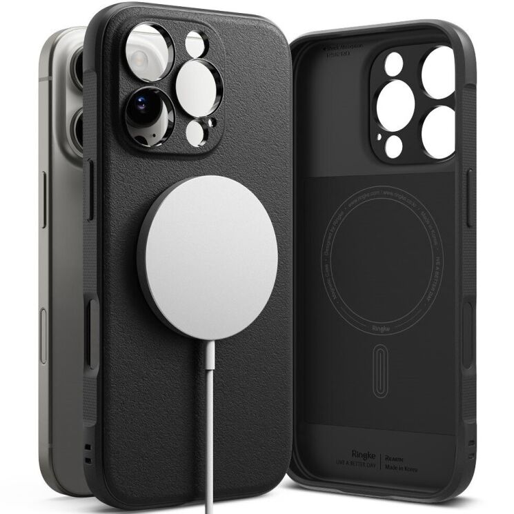 Защитный чехол Ringke Onyx Magnetic (FP) для Apple iPhone 16 Pro Max (8809961789601) - Black: фото 2 из 16