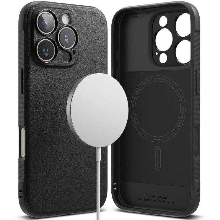 Защитный чехол Ringke Onyx Magnetic (FP) для Apple iPhone 16 Pro Max (8809961789601) - Black: фото 1 из 16