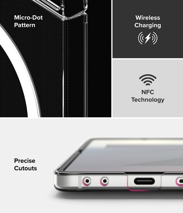 Защитный чехол Ringke Slim Magnetic для Samsung Galaxy Flip 7 (8800293855828) - Clear: фото 16 из 22