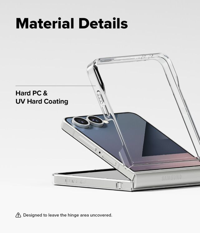 Защитный чехол Ringke Slim Magnetic для Samsung Galaxy Flip 7 (8800293855828) - Clear: фото 13 из 22