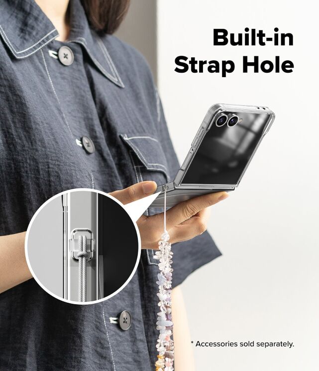 Защитный чехол Ringke Slim Magnetic для Samsung Galaxy Flip 7 (8800293855828) - Clear: фото 14 из 22