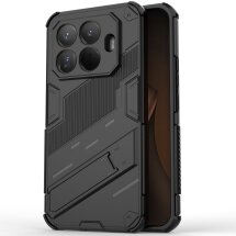Захисний чохол з підставкою Deexe Bibercas для Xiaomi 15T Pro - Black: фото 1 з 6