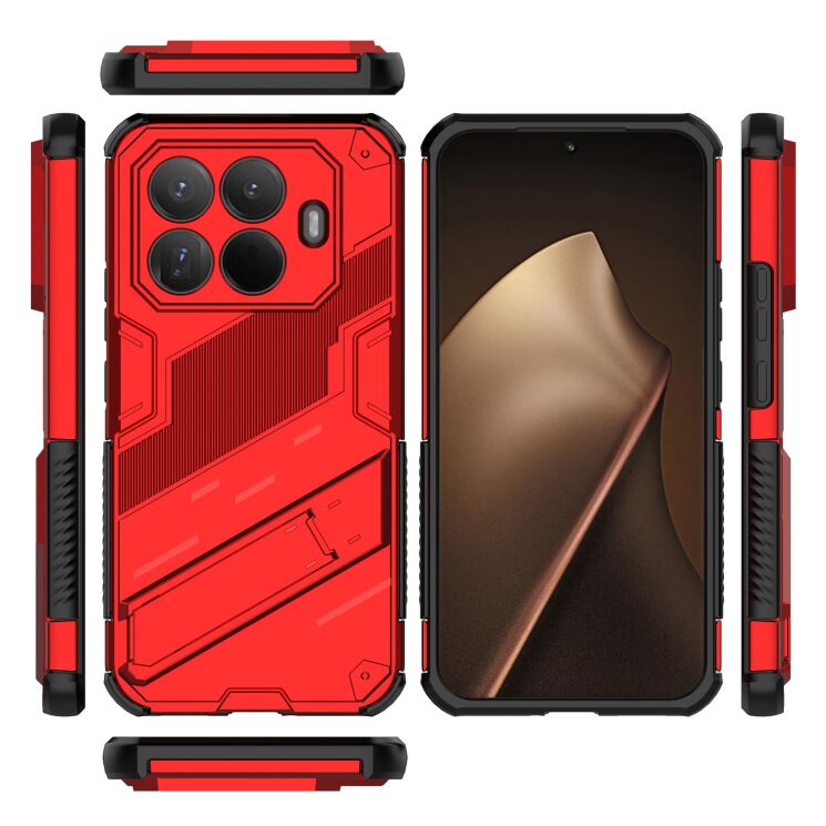 Захисний чохол з підставкою Deexe Bibercas для Xiaomi 15T Pro - Grey: фото 6 з 6