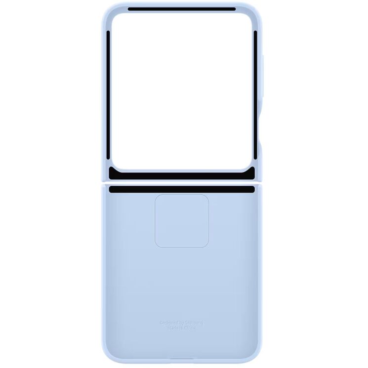 Защитный чехол Silicone Case (FF) для Samsung Galaxy Flip 6 (EF-PF741TLEGUA) - Blue: фото 6 из 6