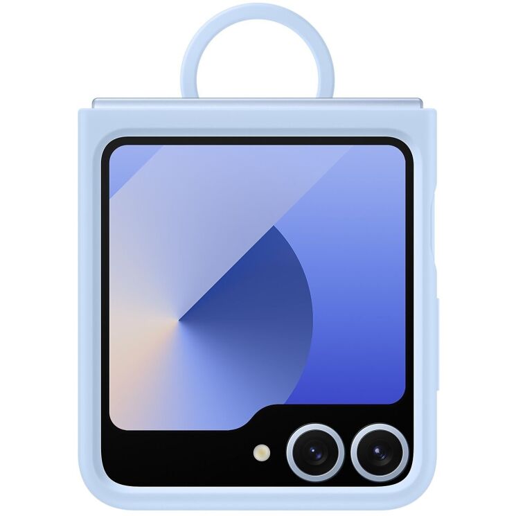 Защитный чехол Silicone Case (FF) для Samsung Galaxy Flip 6 (EF-PF741TLEGUA) - Blue: фото 4 из 6