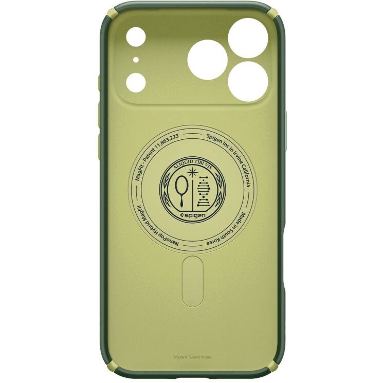 Защитный чехол Spigen Nano Pop Hybrid (MagFit) для iPhone 17 Pro Max (ACS11148) - Avo Green: фото 4 из 6