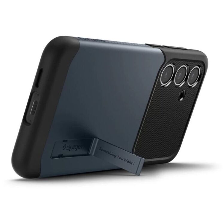 Захисний чохол Spigen (SGP) Slim Armor для Samsung Galaxy S24 FE (S721) ACS08563 - Metal Slate: фото 3 з 8