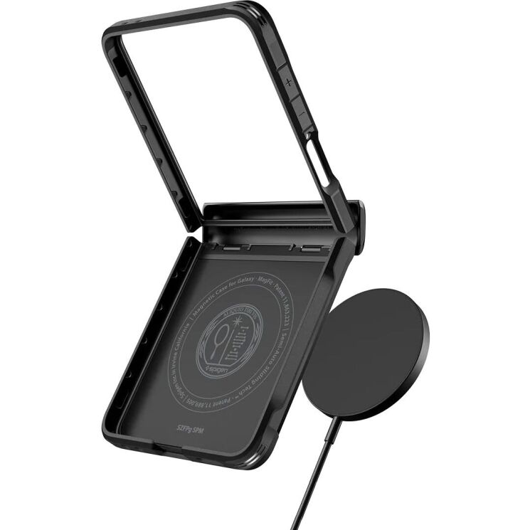 Защитный чехол Spigen (SGP) Slim Armor Pro (MagFit) для Samsung Galaxy Flip 7 (ACS09558) - Black: фото 14 из 16
