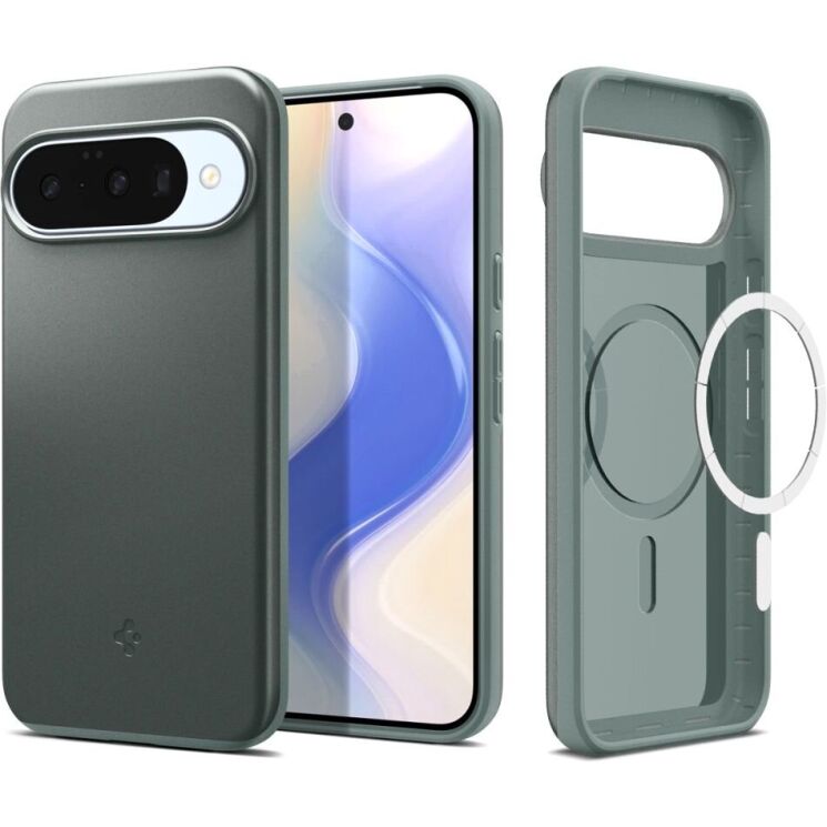 Защитный чехол Spigen Thin Fit (MagFit) для Google Pixel 10 / 10 Pro (ACS09701) - Sage Green: фото 1 из 19
