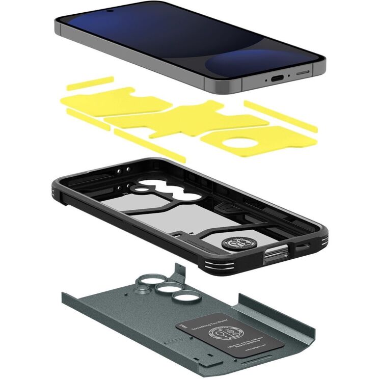 Защитный чехол Spigen (SGP) Tough Armor для Samsung Galaxy S24 FE (S721) - Green: фото 7 из 17