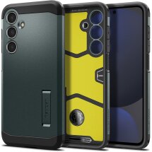 Защитный чехол Spigen (SGP) Tough Armor для Samsung Galaxy S24 FE (S721) - Green: фото 1 из 17