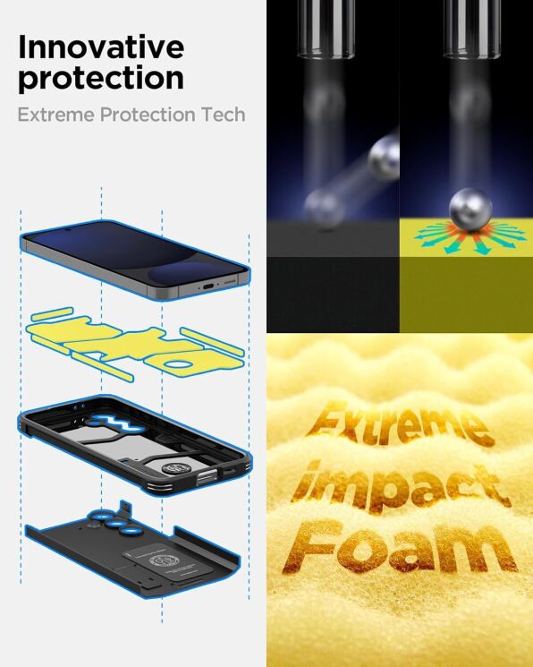 Защитный чехол Spigen (SGP) Tough Armor для Samsung Galaxy S24 FE (S721) - Green: фото 16 из 17