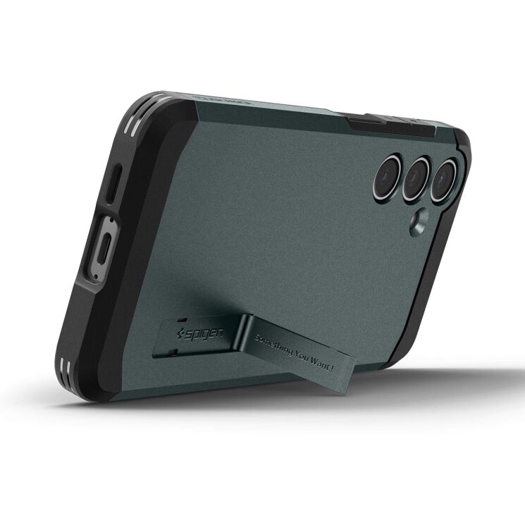 Защитный чехол Spigen (SGP) Tough Armor для Samsung Galaxy S24 FE (S721) - Green: фото 4 из 17