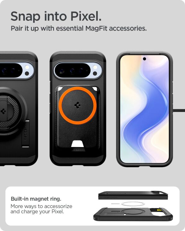 Захисний чохол Spigen (SGP) Tough Armor (MagFit) для Google Pixel 10 Pro XL (ACS09730) - Abyss Green: фото 17 з 17