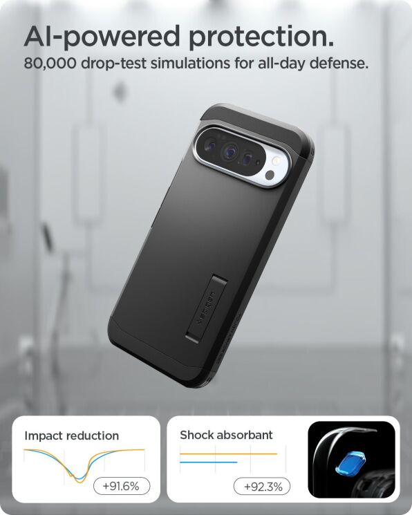 Захисний чохол Spigen (SGP) Tough Armor (MagFit) для Google Pixel 10 Pro XL (ACS09730) - Abyss Green: фото 13 з 17