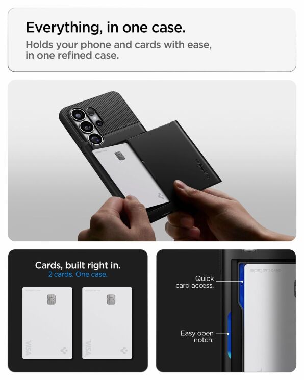 Защитный чехол Spigen Slim Armor CS для Samsung Galaxy S26 Ultra (S948) ACS11225 - Light Blue: фото 8 из 12