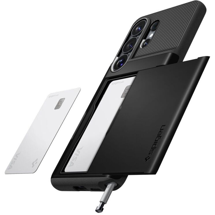 Захисний чохол Spigen Slim Armor CS для Samsung Galaxy S26 Ultra (S948) ACS11036 - Black: фото 5 з 12