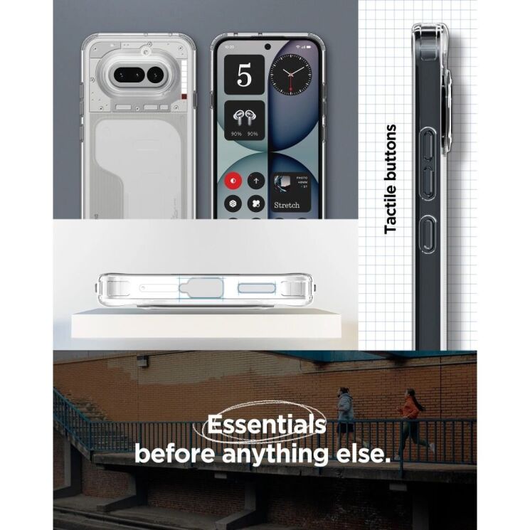 Захисний чохол Spigen Ultra Hybrid для Nothing Phone (4a) (ACS09793) - Clear: фото 9 з 9